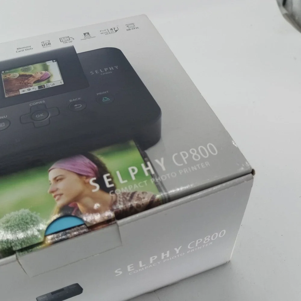 Canon SELPHY CP800 Compact Photo Printer Black Portable 4x6 Prints with Box